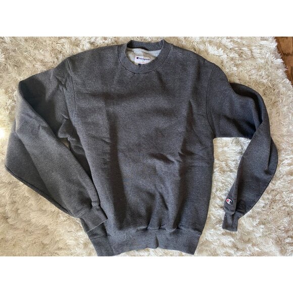 Champion eco gray crew neck sweatshirt  Men's SMALL - Picture 2 of 3